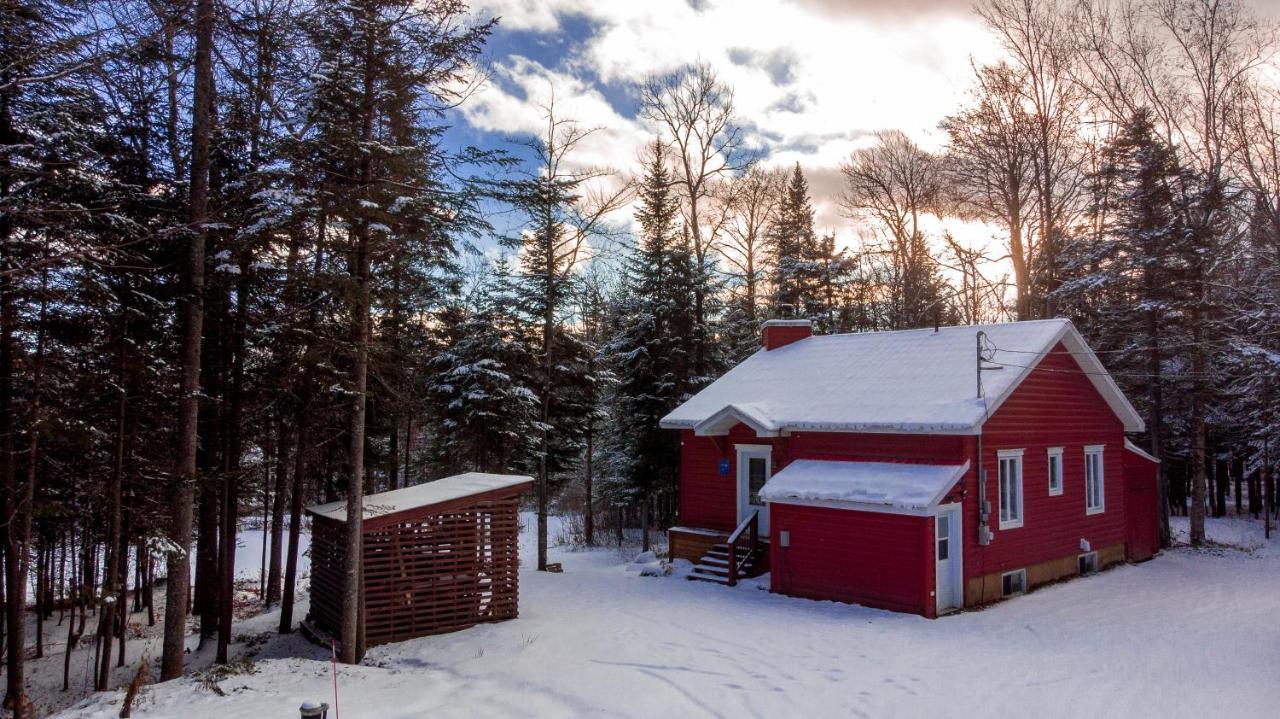 Les Chalets Tourisma - Chalet Dans Les Bois Avec Lac Prive - Le Colibri Saint-Raymond Exterior photo